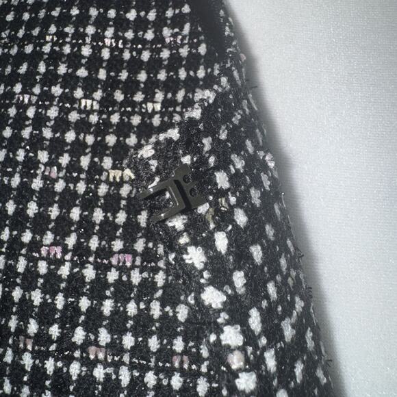 Tahari Jacket Womens 10 Tweed Blazer Old Money Retro Academia Office Speckled - Picture 5 of 12